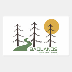 Badlands National Park Trail Rektangulärt Klistermärke