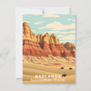 Badlands National Park USA South Dakota Vykort