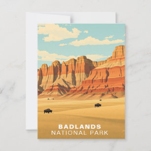 Badlands National Park USA South Dakota Vykort