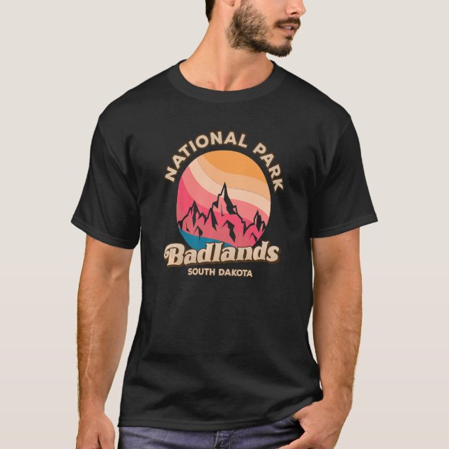 Badlands National Park USA T Shirt (Framsida)