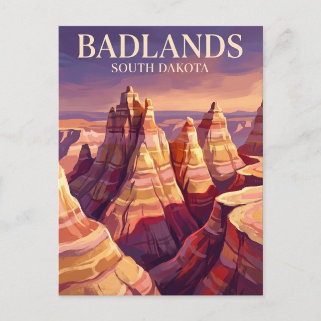 Badlands National Park USA Vykort (Framsida)