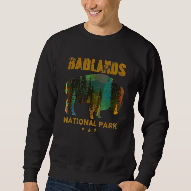 Badlands National Parker Lång Ärmad Tröja (Framsida)