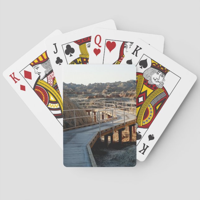 Badlands nationalpark Boardpromenad Casinokort (Baksidan)