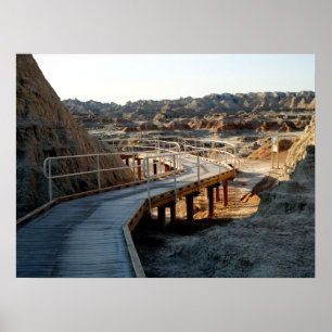 Badlands nationalpark Boardpromenad Poster
