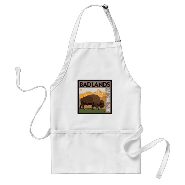 Badlands nationalpark | Buffalo Förkläde (Framsidan)