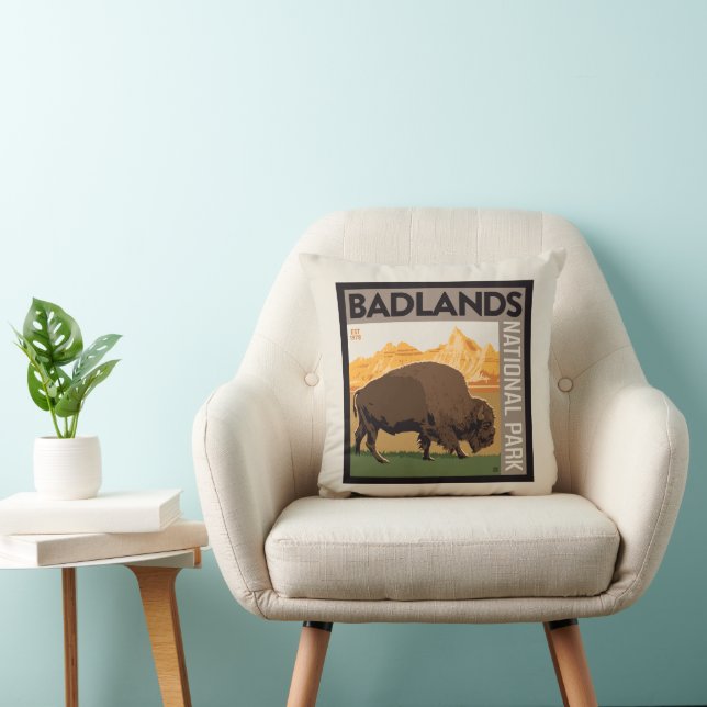 Badlands nationalpark | Buffalo Kudde (Stol)