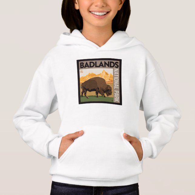 Badlands nationalpark | Buffalo T Shirt (Framsida)