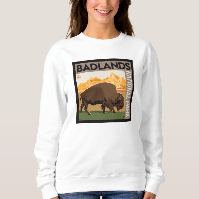 Badlands nationalpark | Buffalo T Shirt (Framsida)