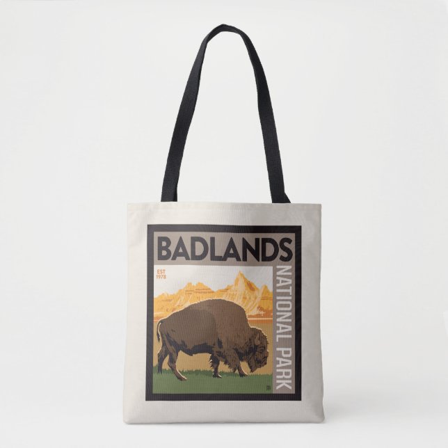 Badlands nationalpark | Buffalo Tygkasse (Framsida)