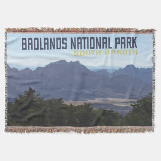 Badlands nationalpark Cotton Throw Filt