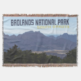 Badlands nationalpark Cotton Throw Filt