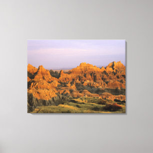 Badlands nationalpark i South Dakota Canvastryck
