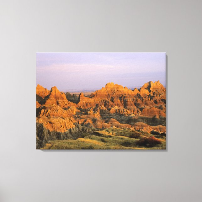 Badlands nationalpark i South Dakota Canvastryck (Framsida)