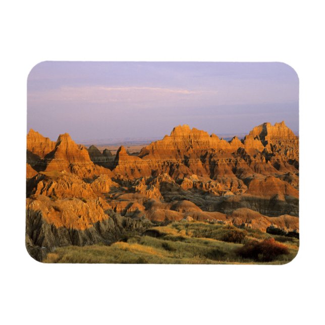 Badlands nationalpark i South Dakota Magnet (Horisontell)