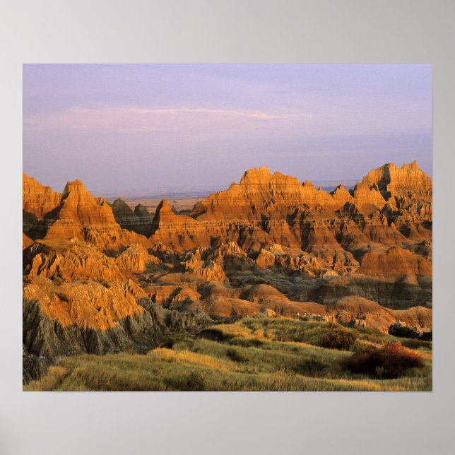 Badlands nationalpark i South Dakota Poster (Framsidan)