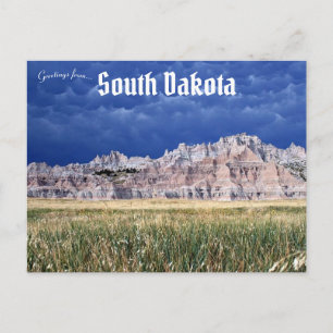 Badlands nationalpark i South Dakota Vykort