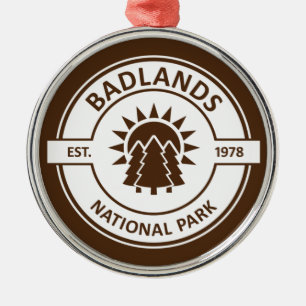 Badlands nationalpark julgransprydnad metall
