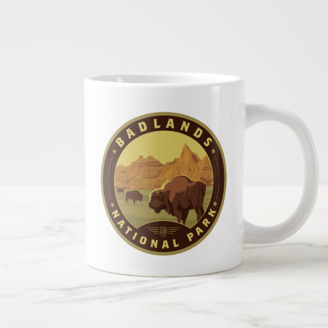 Badlands nationalpark jumbo mugg (Höger)