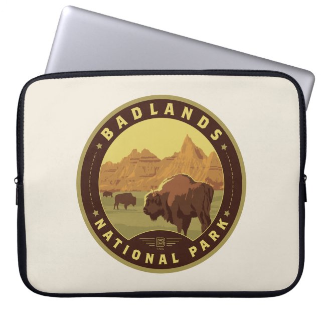 Badlands nationalpark laptop fodral (Framsidan)