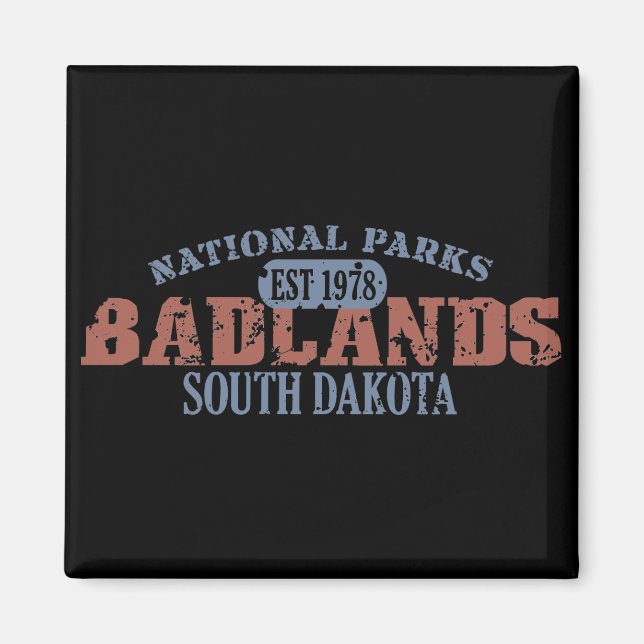Badlands nationalpark magnet (Framsidan)