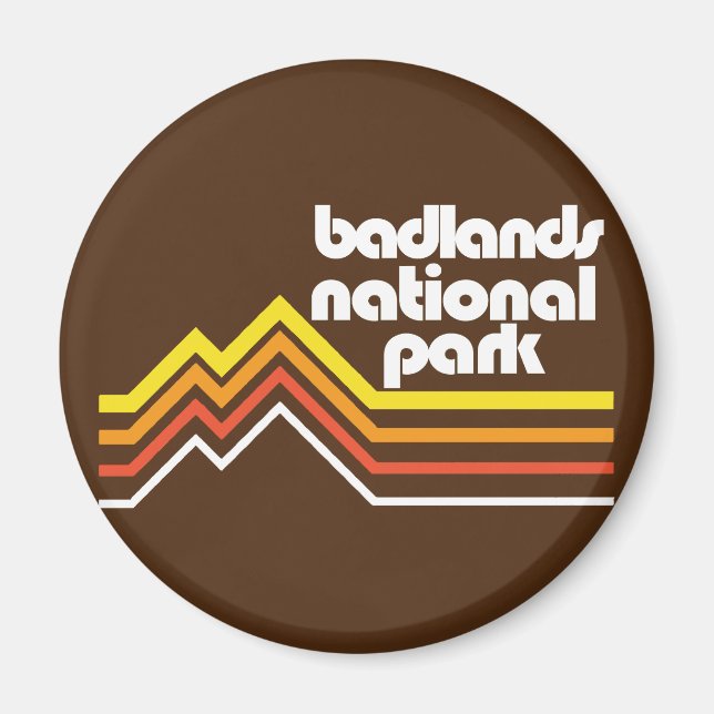 Badlands nationalpark magnet (Framsidan)