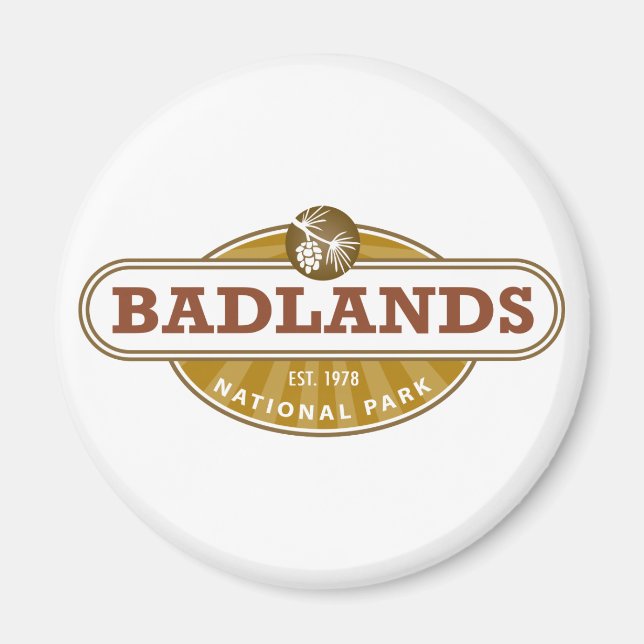 Badlands nationalpark magnet (Framsidan)