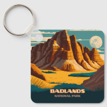 Badlands nationalpark Mountains Retro