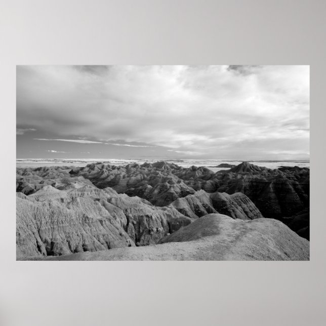 Badlands nationalpark poster (Framsidan)