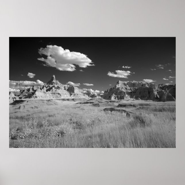 Badlands nationalpark poster (Framsidan)