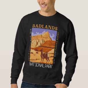 Badlands nationalpark South Dakota Distress Lång Ärmad Tröja