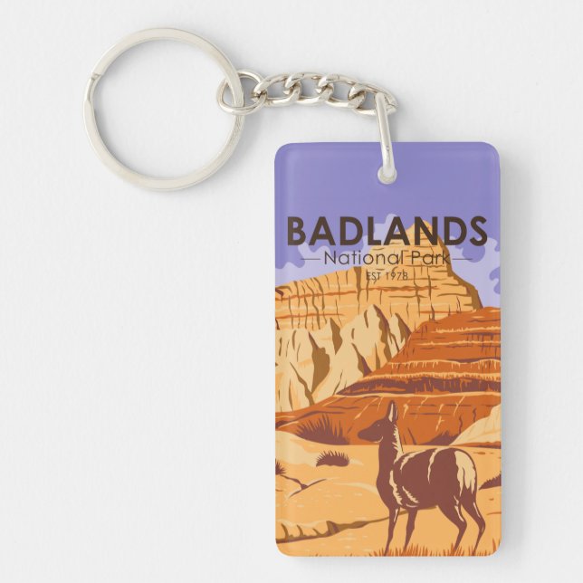 Badlands nationalpark South Dakota Dubbla Sided (Framsidan)