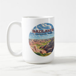 Badlands nationalpark South Dakota Landscape Kaffemugg