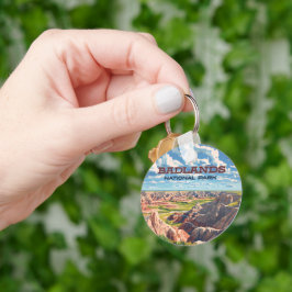 Badlands nationalpark South Dakota Landscape Nyckelring