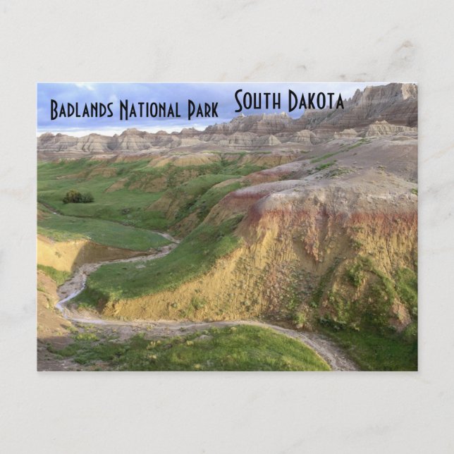 Badlands nationalpark South Dakota Postcard Vykort (Framsida)