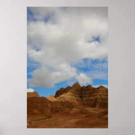 Badlands nationalpark, South Dakota Poster