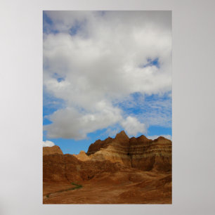 Badlands nationalpark, South Dakota Poster