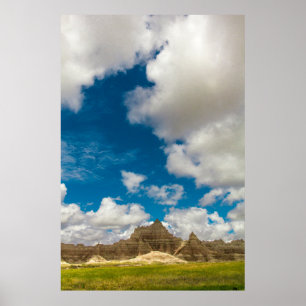Badlands nationalpark, South Dakota Poster