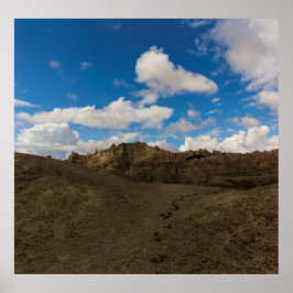 Badlands nationalpark, South Dakota Poster