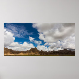 Badlands nationalpark, South Dakota Poster
