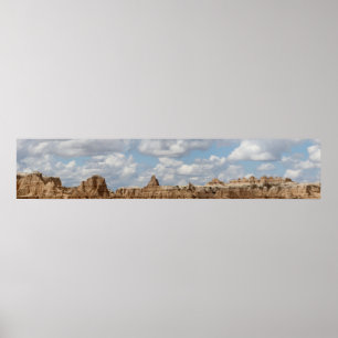 Badlands nationalpark, South Dakota Poster