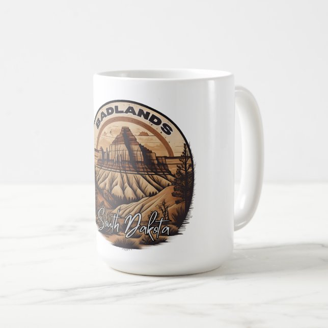 Badlands nationalpark South dakota resa Kaffemugg (Framsida höger)