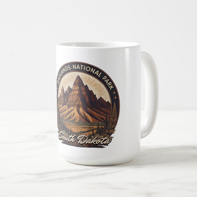 Badlands nationalpark South dakota resa Kaffemugg (Framsida höger)