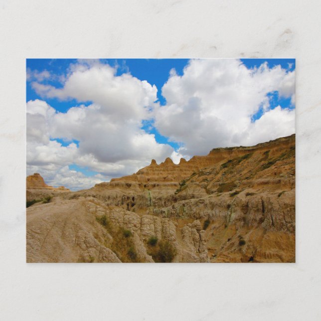 Badlands nationalpark, South Dakota Vykort (Framsida)