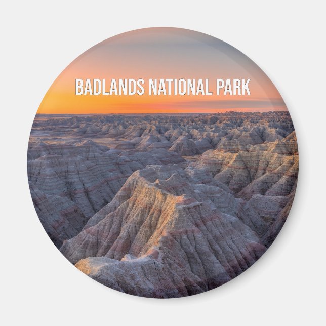Badlands nationalpark Souvenir Magnet (Framsidan)