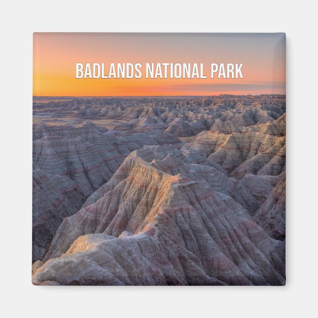 Badlands nationalpark Souvenir Magnet (Framsidan)