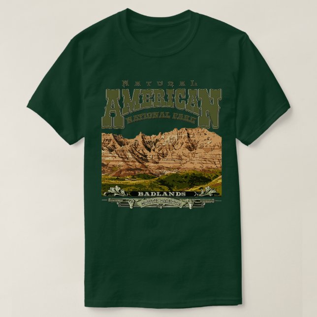 Badlands nationalpark t shirt (Design framsida)