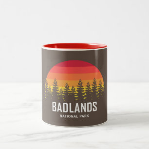 Badlands nationalpark Två-Tonad mugg