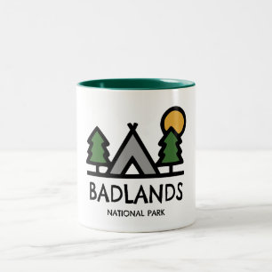 Badlands nationalpark Två-Tonad mugg