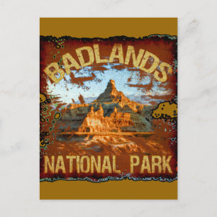 Badlands nationalpark vykort