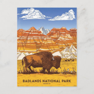Badlands nationalpark vykort